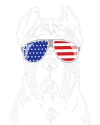 Proud Cane Corso American Flag Sunglasses Patriotic Dog Sweatshirt