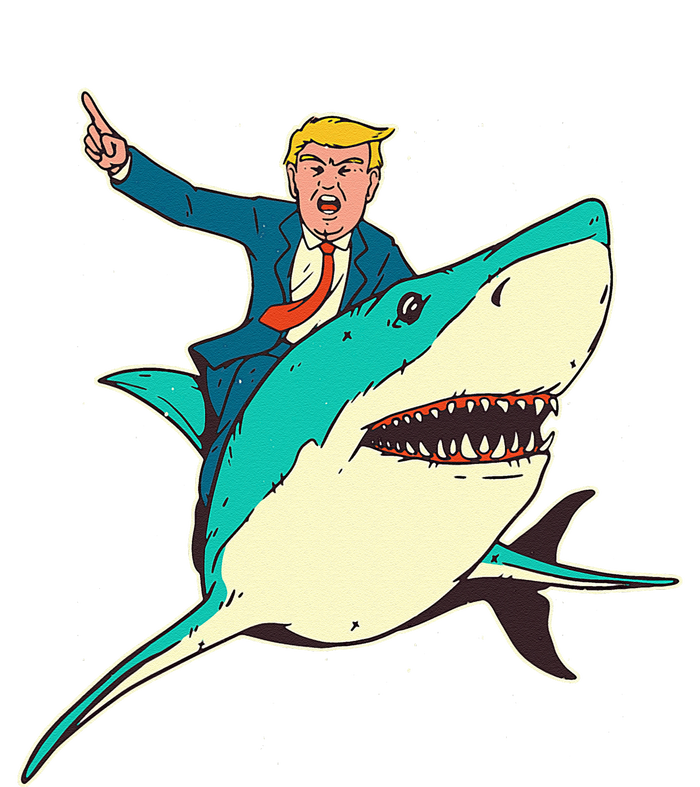 Trump Rides A Shark Trump Shark Tall Long Sleeve T-Shirt