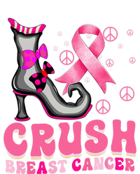 Crush Breast Cancer Warrior Support Witch Halloween Ribbon Poster