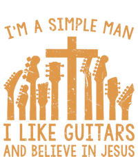 Im A Simple Man I Like Bass Guitar And Believe In Jesus Tee T-Shirt