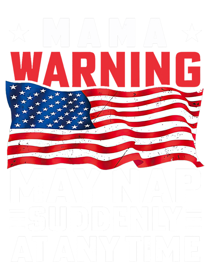 Mama Warning May Nap Suddenly At Any Time American Flag Impact Tech Backpack