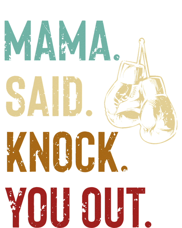 Boxing Kickboxing Mama Said Knock You Out 7-Panel Snapback Hat