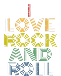 I Love Rock And Roll Distressed Rainbow 70s Toddler Sweatshirt