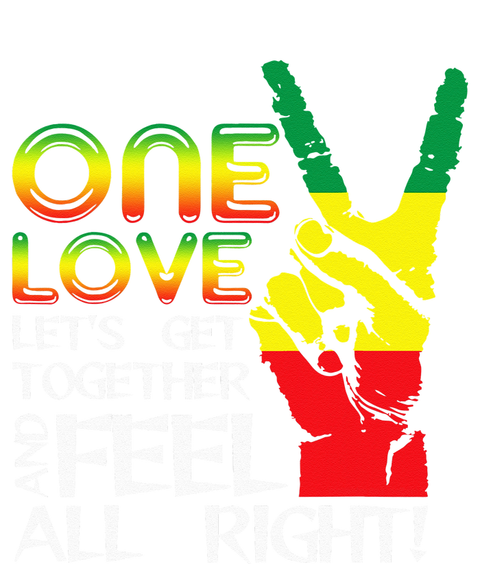 Jamaica One Love Reggae Caribbean Music Pride Flag Tall Hoodie