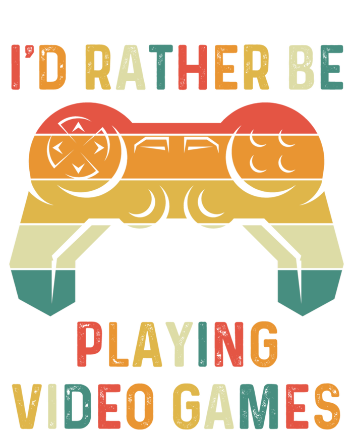 Id Rather Be Playing Video Games Retro Gaming Controller Gift Doggie Tank