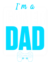 Im A Gamer Dad Cool Gamer Christmas Gift Striped Beanie with Solid Band