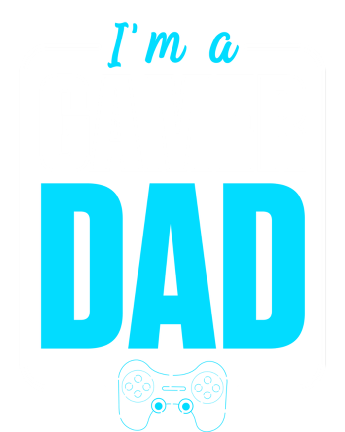 Im A Gamer Dad Cool Gamer Christmas Gift Striped Beanie with Solid Band