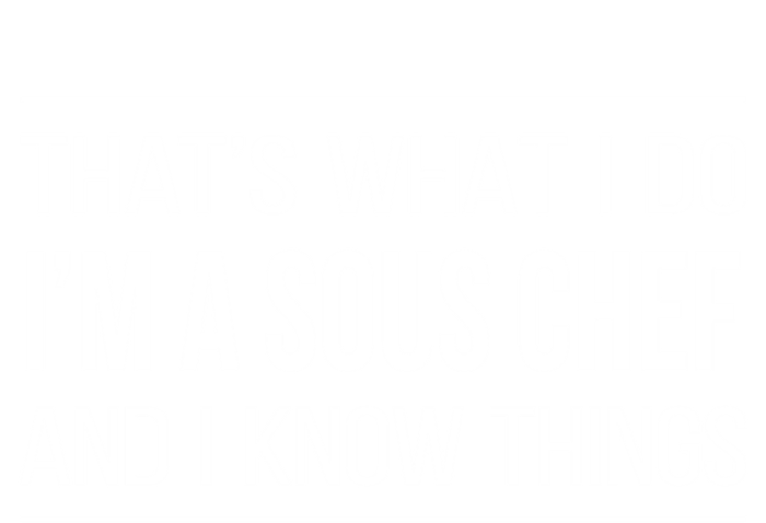 Thats What I Do Im A Sous Chef And I Know Things Gift Mesh Reversible Basketball Jersey Tank