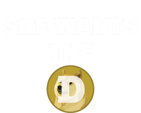 She Wants The D Funny Dogecoin To The Moon Meme Crypto Gift Valucap Bio-Washed Visor