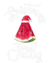 Christmas In July Watermelon Fun Santa Beach Summer Graphic Pajama Set