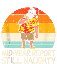 Mid Year Report Still Naughty Santa Summer Christmas In July Insulated Varsity Jacket