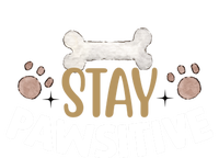 Stay Pawsitive With Bone And Paw Print Gift T-Shirt