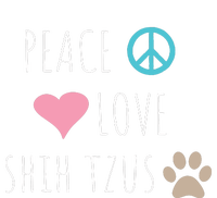 Peace Love Shih Tzus Cute Dog Puppy Pet Lover Pajama Set