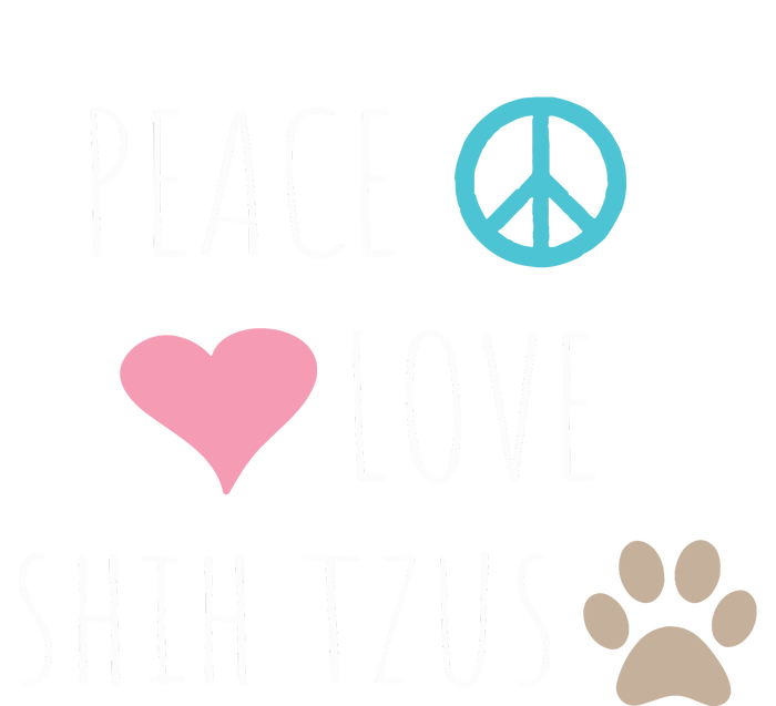 Peace Love Shih Tzus Cute Dog Puppy Pet Lover Pajama Set