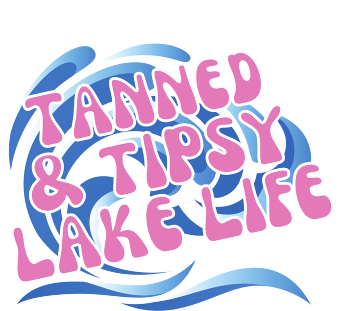 Tanned And Tipsy Lakes Summer Boating Vacation Family Gift Tie-Dye Long Sleeve Shirt