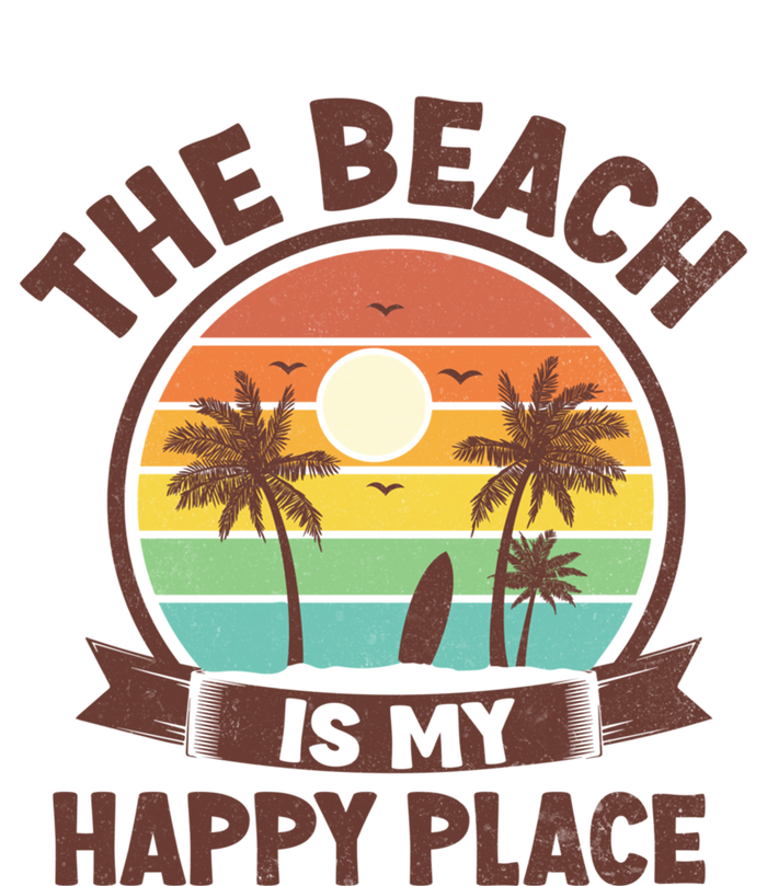 The Beach Is My Happy Place Beach Trip Retro Summer Vacation Cool Gift Magnet