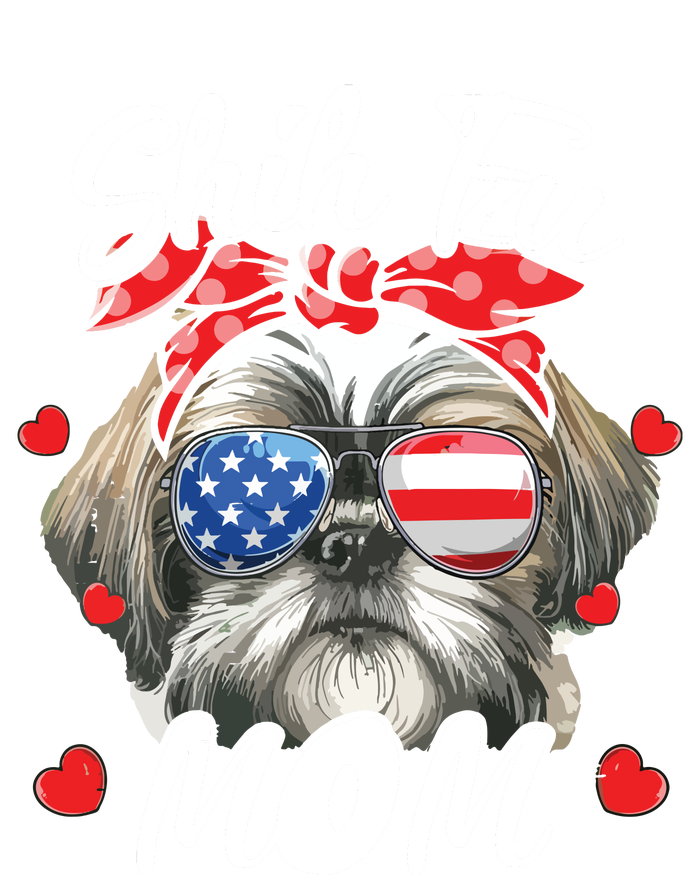 Shih Tzu Dog Mom Shih Tzu Mama Puppy Womens Mothers Day T-Shirt