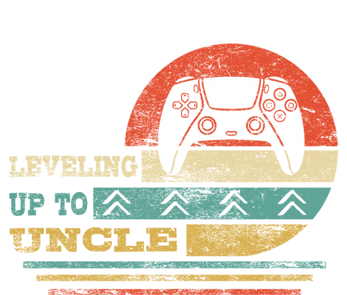 Leveling Up To Uncle Funny New Uncle Vintage Gamer Gift T-Shirt