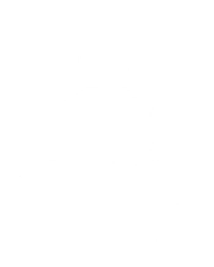 Aunt And 2 Nephews A Bond For Life Aunts Nieces Cool Gift T-Shirt