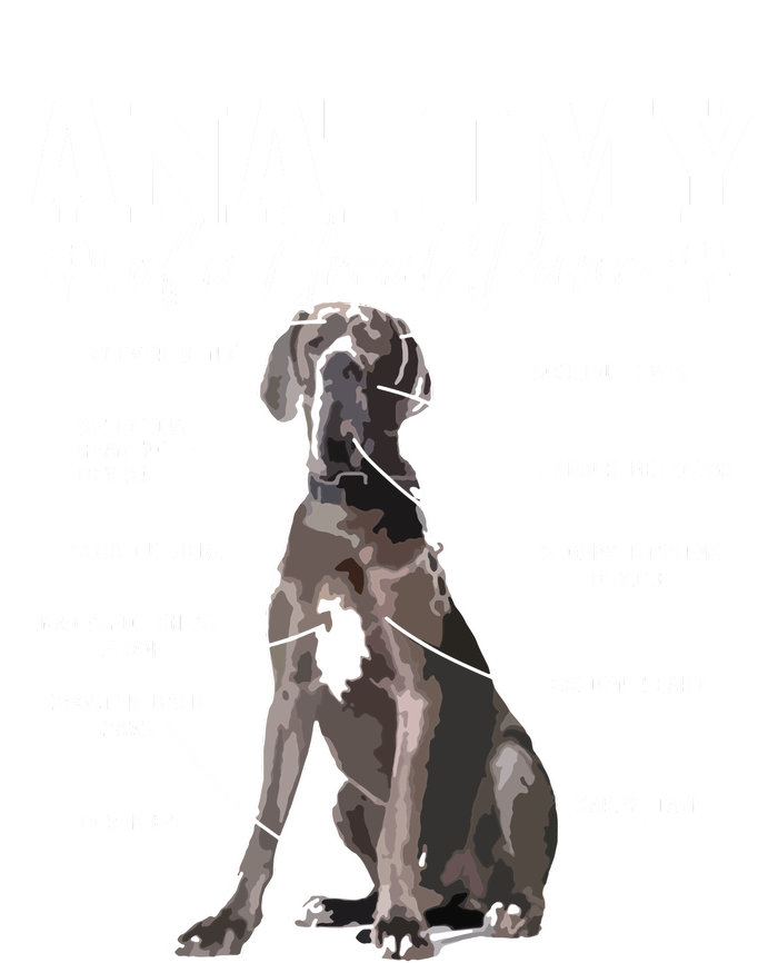 Anatomy Of A Great Dane Funny Cute Dog Mom Dad Kids T-Shirt