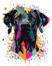 Colorful Splash Art Great Dane Portrait Puppy Owner Wool Snapback Cap