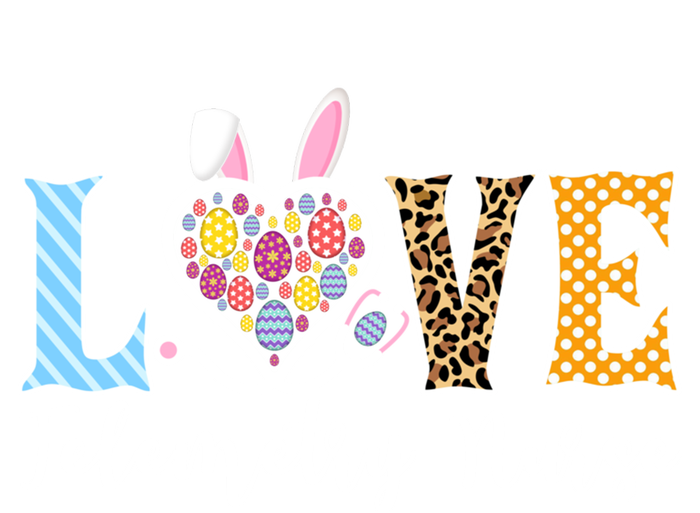 Love Telemetry Nurse Bunny Easter Egg Stethoscope Leopard Gift T-Shirt