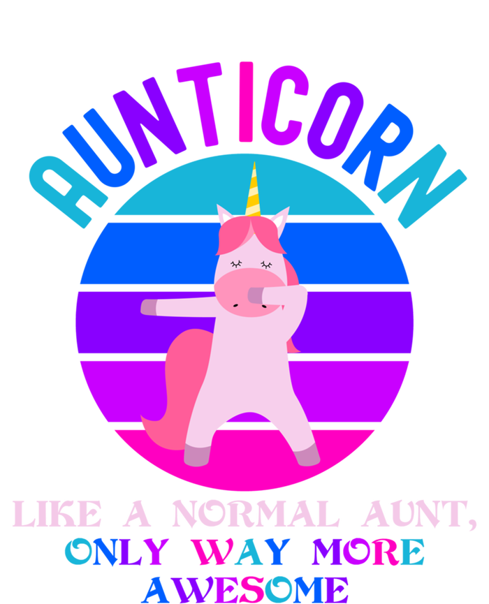 Aunticorn Like An Aunt Only Awesome Dabbing Unicorn Funny Gift Tall Long Sleeve T-Shirt