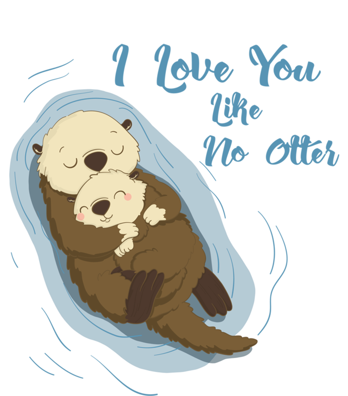 Very Cute Sea Otters : I Love You Like No Otter Gift Baby Bodysuit