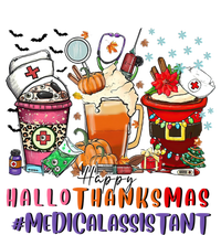 Medical Assistant Happy Hallothanksmas Nurse Coffee Cute Gift Valucap Bio-Washed Visor