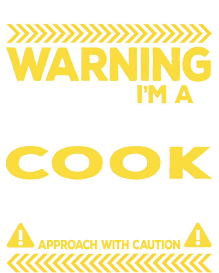 Warning Retired Cook Funny Chef Humor Culinary Artist Funny Gift T-Shirt