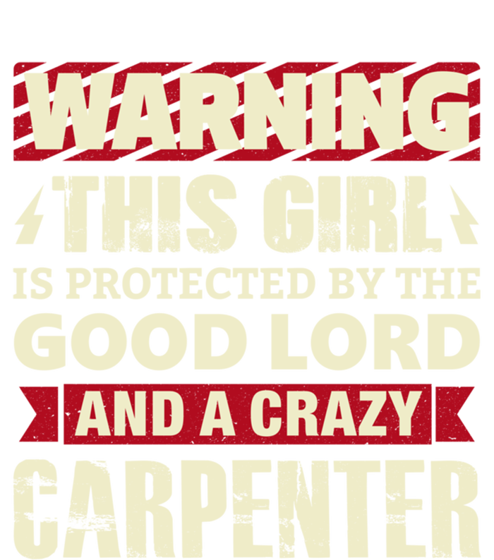 Warning This Is Protected By Carpenter Friend Wife Gift Tie Dye Hoodie