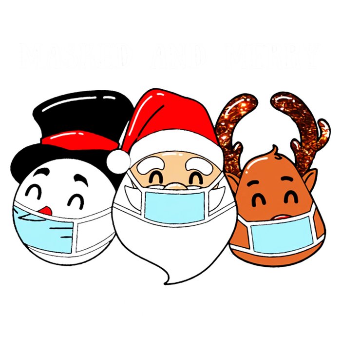 Merry And Masked Rn Squad Santas Pajama Hat Christmas Meaningful Gift T-Shirt