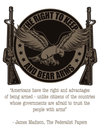 The Right To Keep And Bear Arms Constitutional Gift Short Acrylic Beanie