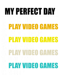 My Perfect Day Play Video Games Eat Pizza Cool Gamer Gaming Gift Stripe Pom Pom Beanie