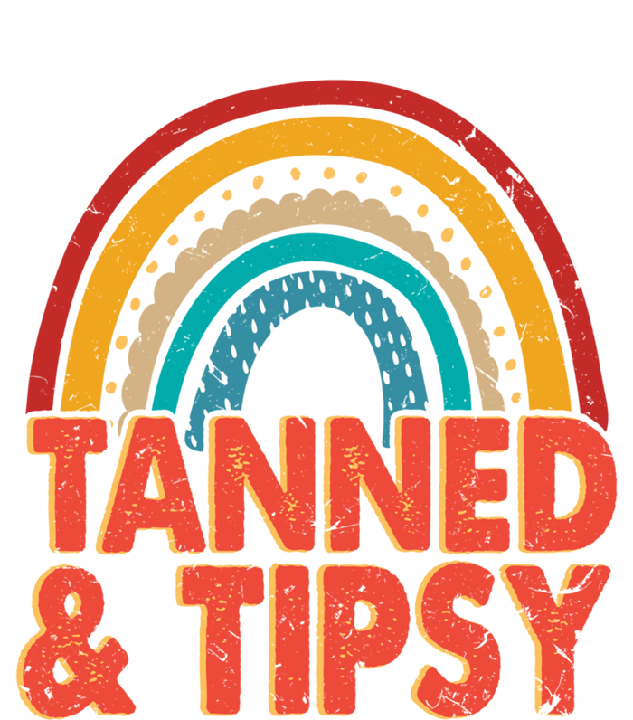 Zgbb Rainbow Tanned And Tipsy Ing Summer Beach Lover Great Gift T-Shirt