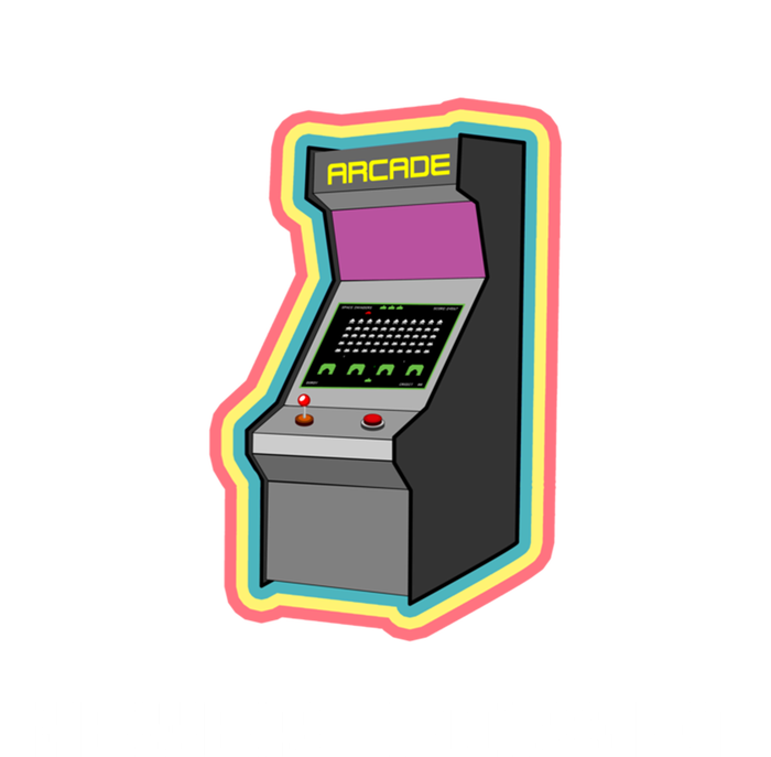 Never Forget Arcade Games Vintage Retro Gaming Gamer Cute Gift Tall Long Sleeve T-Shirt