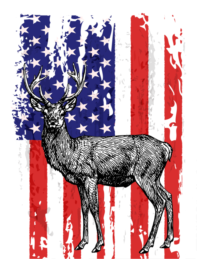 Us Flag Deer Hunting Dad Great Gift Tall Hoodie