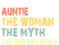 Auntie The The Myth The Bad Influence Funny Vintage Gift T-Shirt