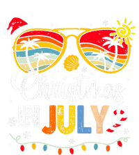 Christmas In July Santa Hat Sunglasses Summer Vacation Ladies Essential Flowy Tank