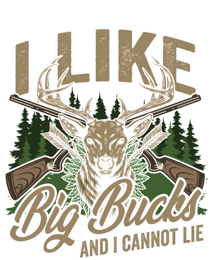 I Like Big Bucks I Cannot Lie Funny Hunting Saying Gift V-Neck T-Shirt