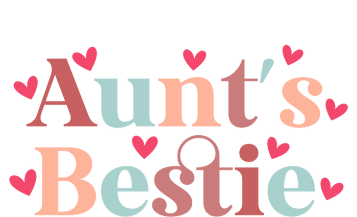 Aunts Bestie From Auntie To Niece Funny Gift Short Acrylic Beanie