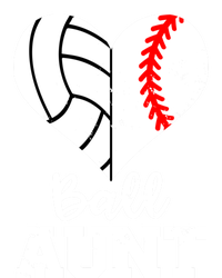 Ball Aunt Heart Funny Baseball Volleyball Aunt Gift Coaster