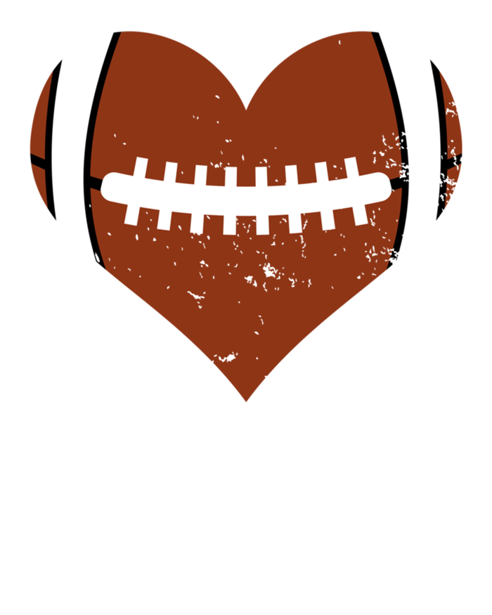 Ball Aunt Heart Funny Football Aunt Cute Gift T-Shirt