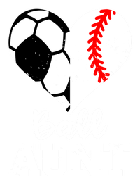 Ball Aunt Heart Funny Soccer Baseball Aunt Gift T-Shirt