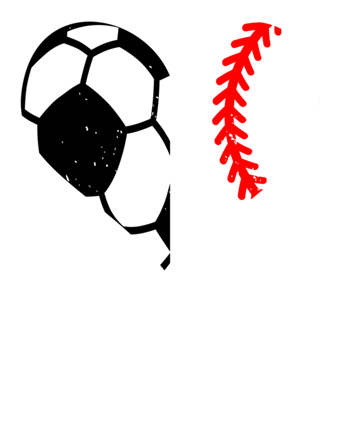 Ball Aunt Heart Funny Soccer Baseball Aunt Gift T-Shirt