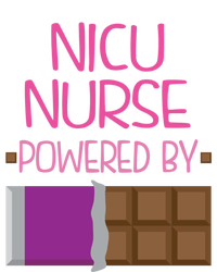 Nicu Nurse Funny Powered By Chocolate Gift Funny Gift T-Shirt