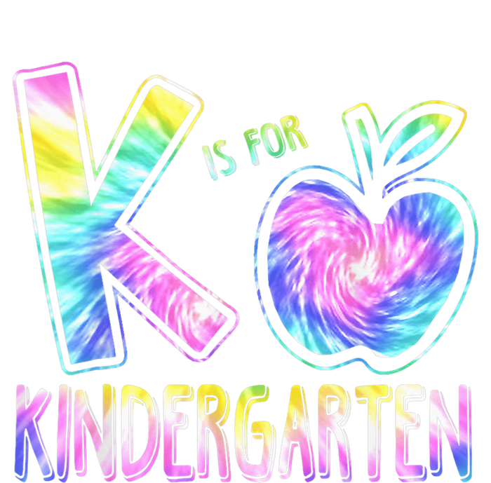 K Is For Kindergarten Teacher Tie Dye Back to School Kinder Pom Pom 12in Knit Beanie