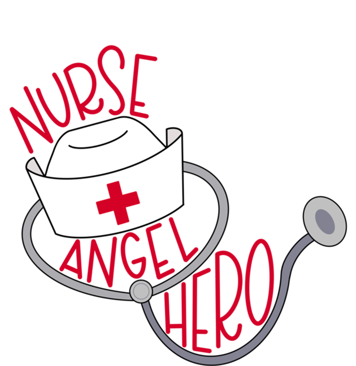 Nurse Angel Hero With Nurses Cap And Stethoscope Great Gift T-Shirt