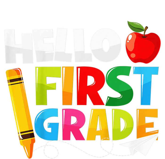 Kid Hello First Grade 1st Day Of School Teacher Women's V-Neck T-Shirt