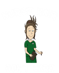 Nurse Hair Dont Care Funny Nursing Gift Women's Tri-Blend 3/4-Sleeve Raglan Shirt